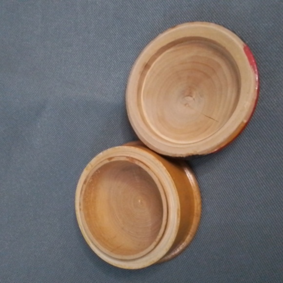 Vintage Wooden Santa Trinket Box and House Of Lloyd Santa Tic Tac Toe Game - Picture 4 of 16